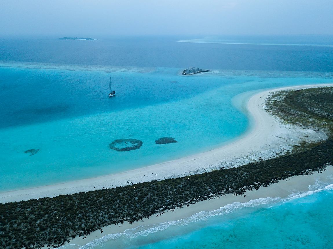 Aerial of the atoll